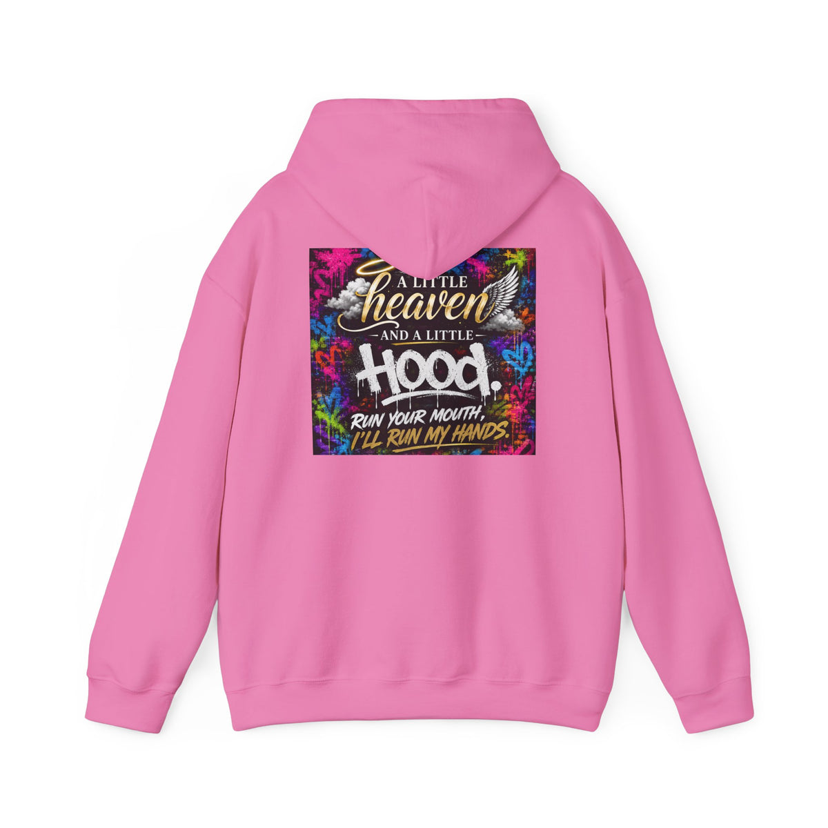 Christian in Progress hoodie | Faith graphic sweatshirt, colorful back print