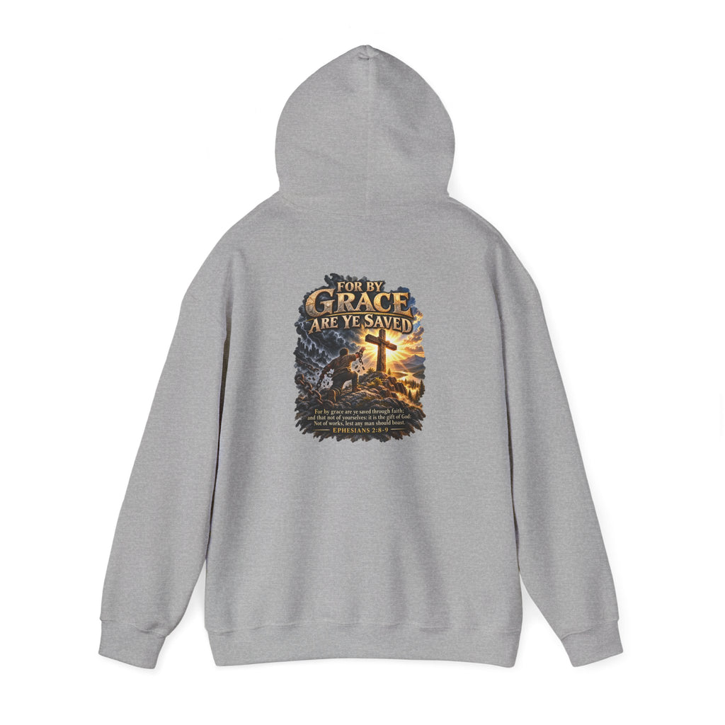 Saved by Grace — Ephesians 2:8–9 Christian Hoodie