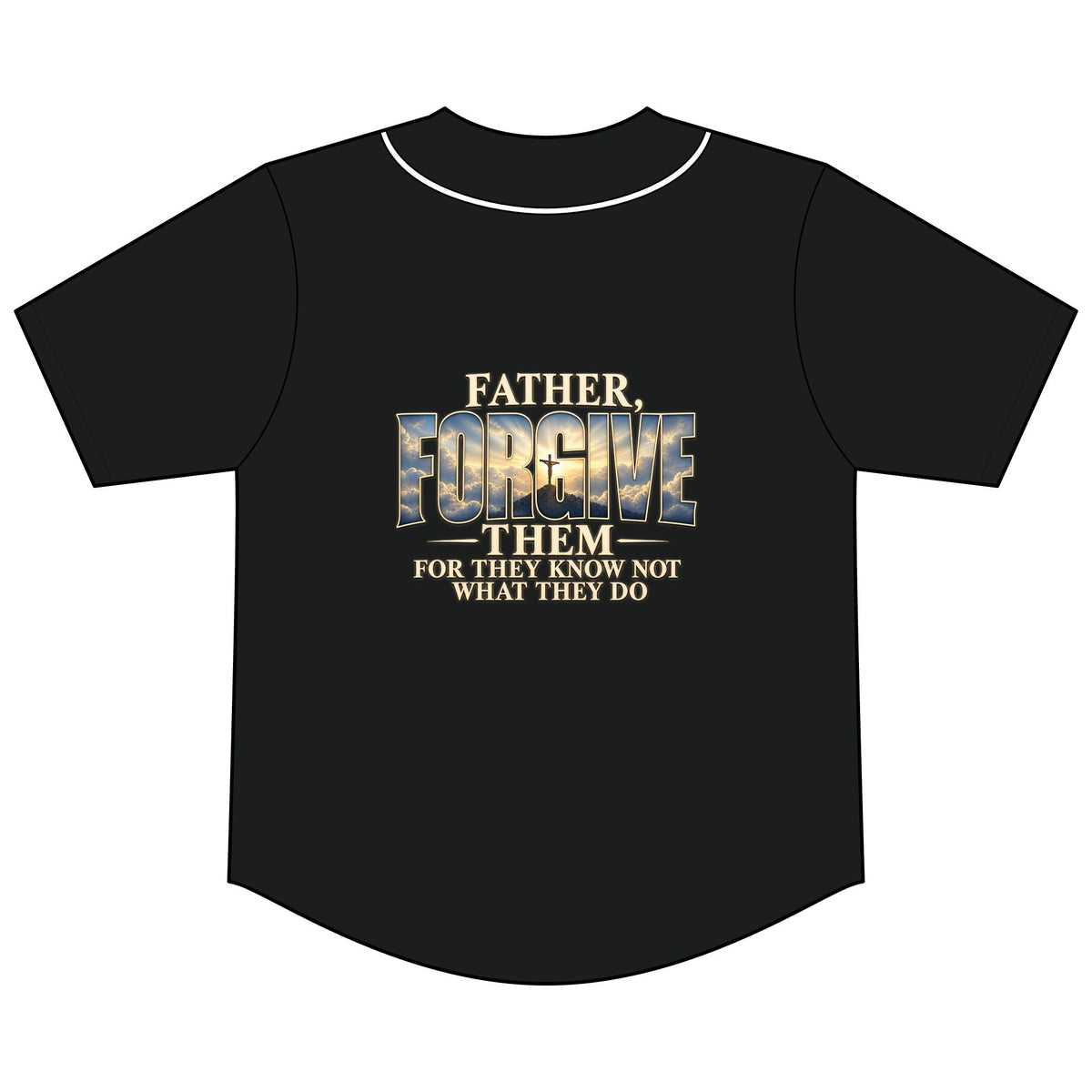 Army of God — Father Forgive Them Baseball Jersey