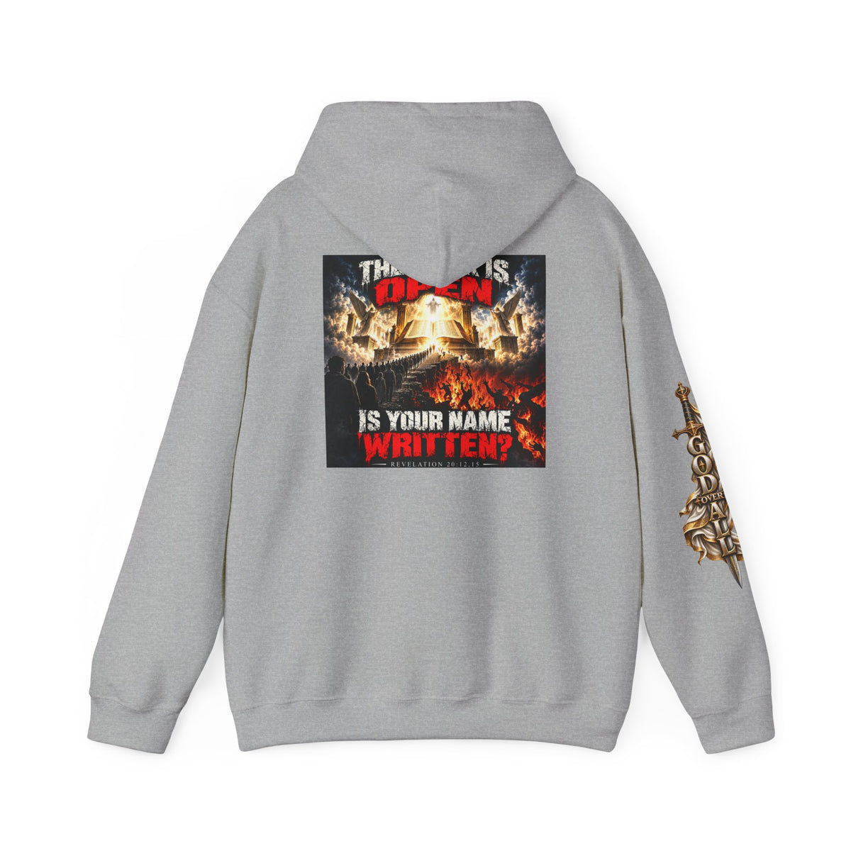Christian Metal Hoodie - "One God, One Salvation" Graphic Pullover