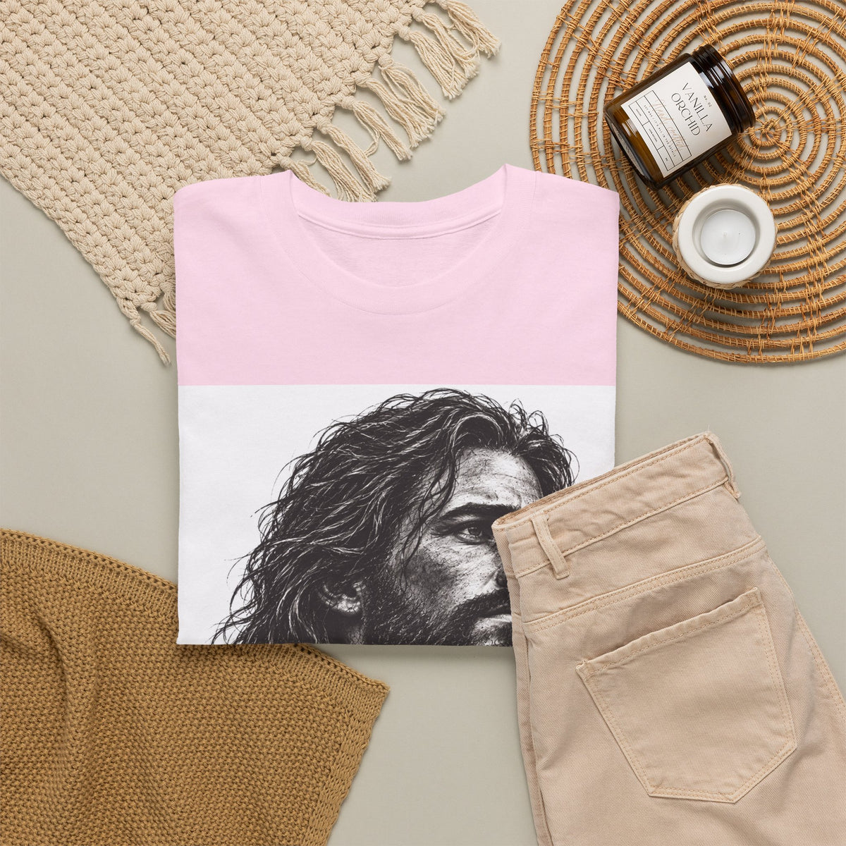 Jesus Portrait T-Shirt – Christian Faith Shirt