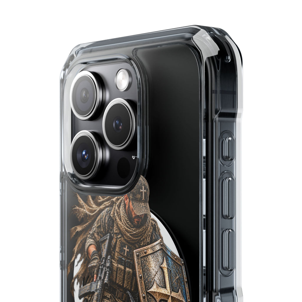 Phone Case – Christian Knight “If God Is for Us” Warrior Armor Design
