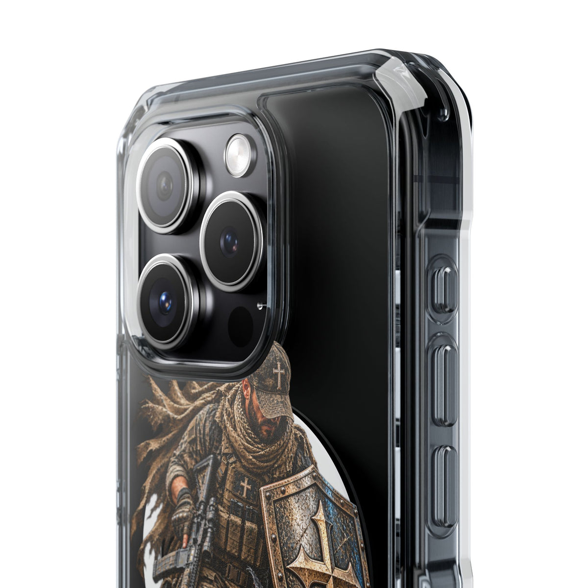 Phone Case – Christian Knight “If God Is for Us” Warrior Armor Design