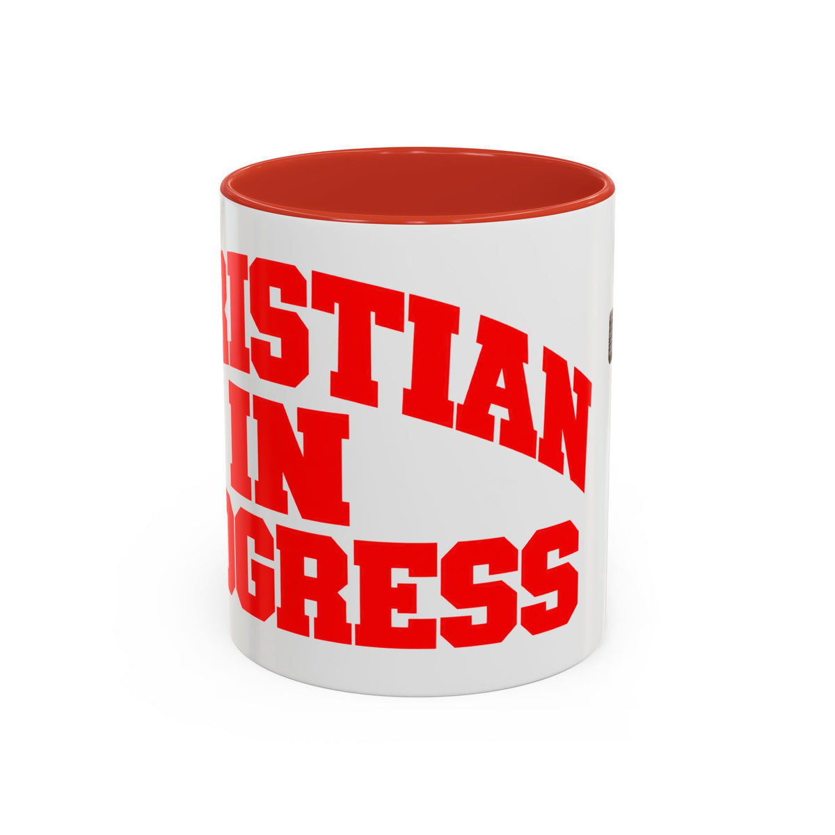 Christian “Christian in Progress” Cross Coffee Mug