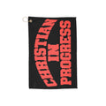 Golf Towel – “Christian in Progress” Inspirational Golf Gift