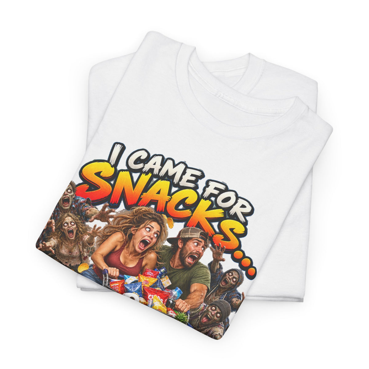 I Came for Snacks Not the Apocalypse Funny Apocalypse T-Shirt