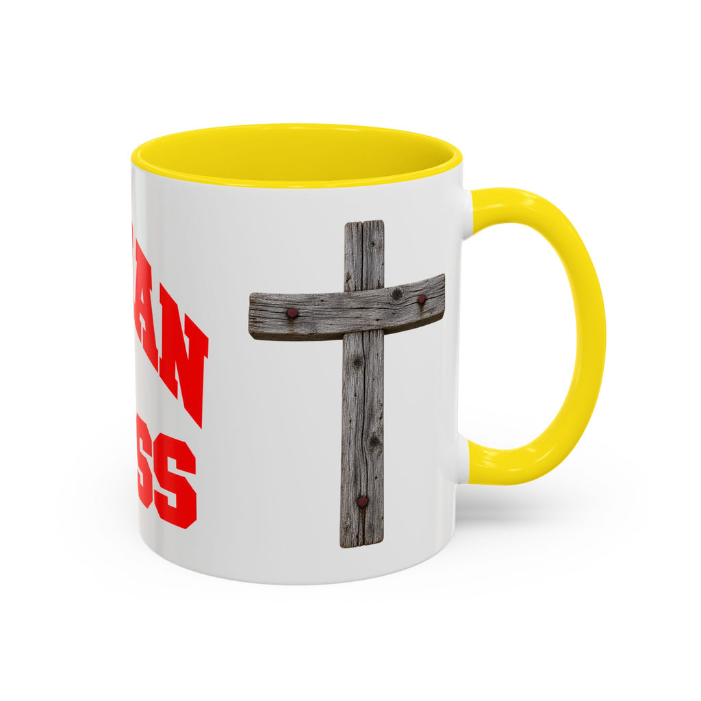 Christian “Christian in Progress” Cross Coffee Mug