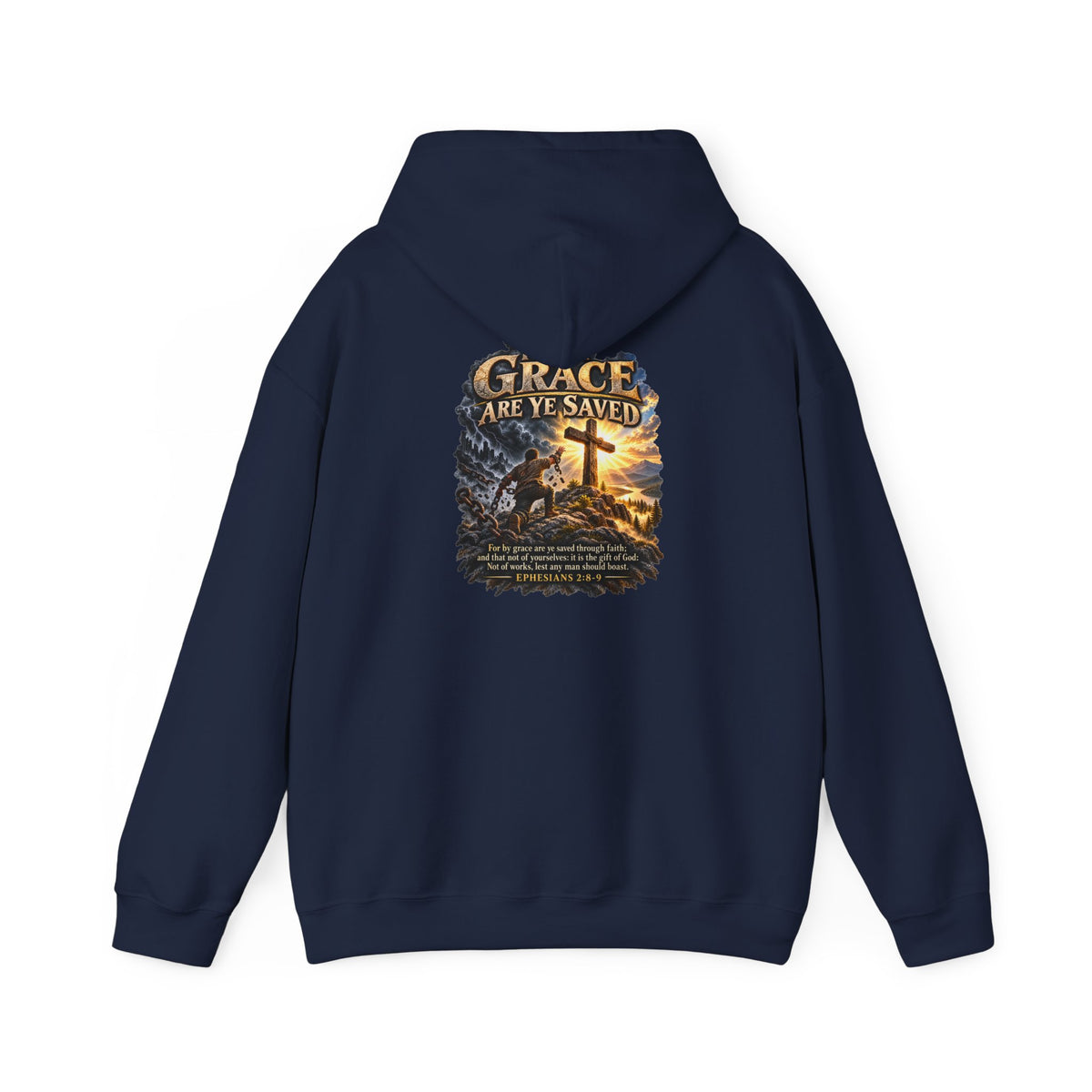 Saved by Grace — Ephesians 2:8–9 Christian Hoodie