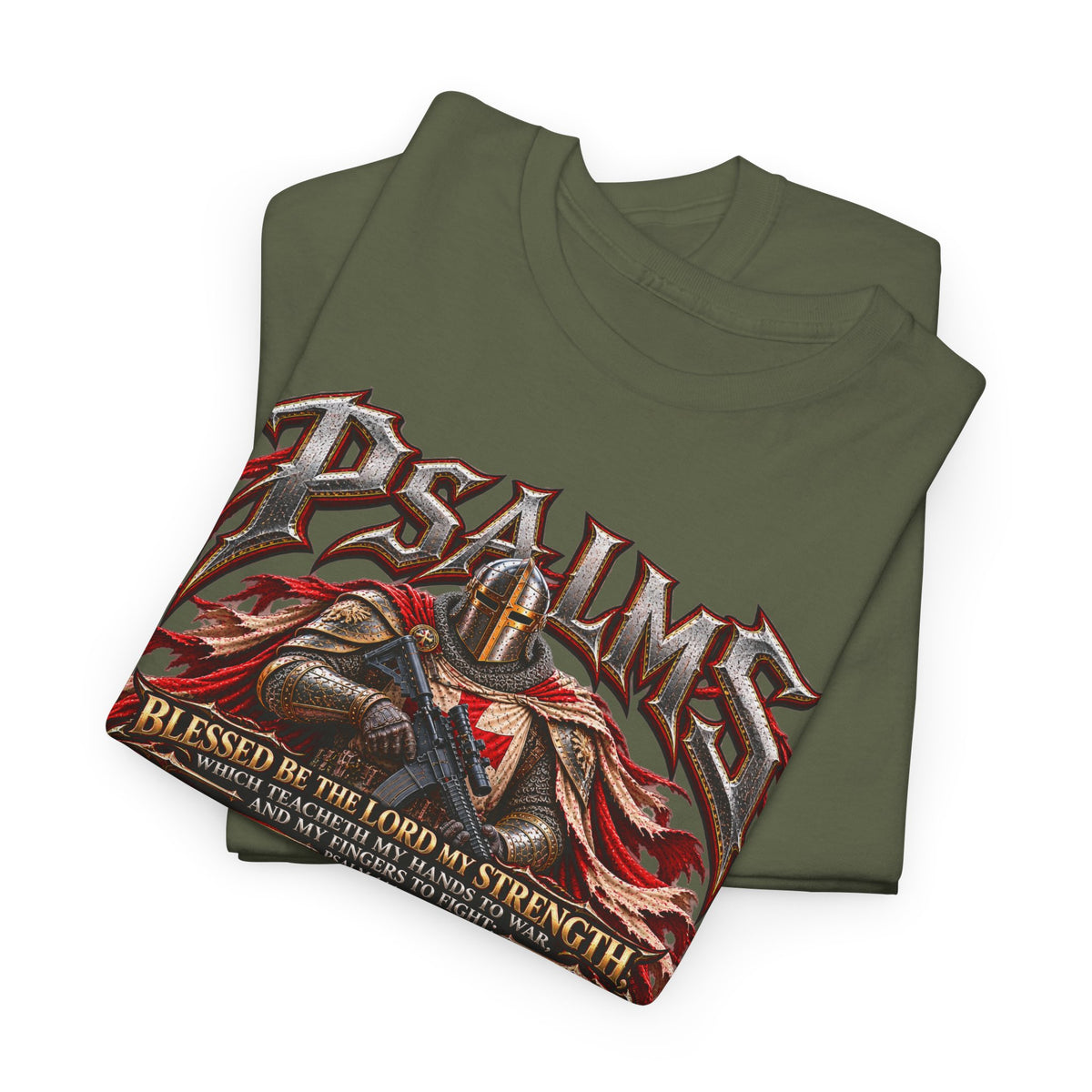 Psalm 144 Christian Warrior T-Shirt