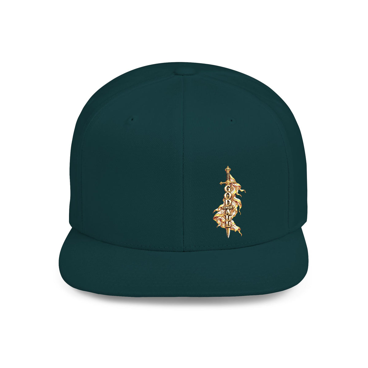 Gold Floral Snapback Hat