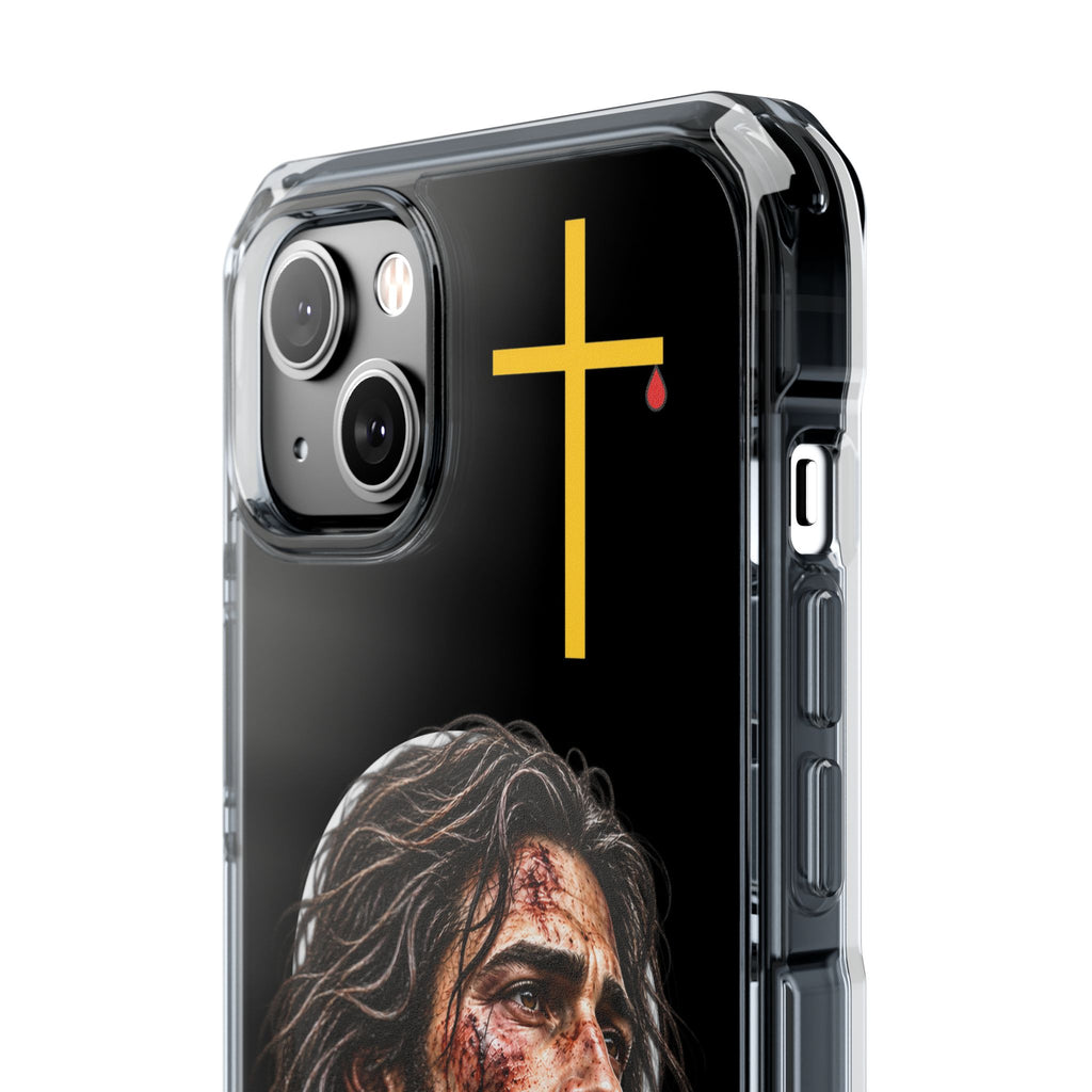 Jesus Cross Magnetic Clear Phone Case