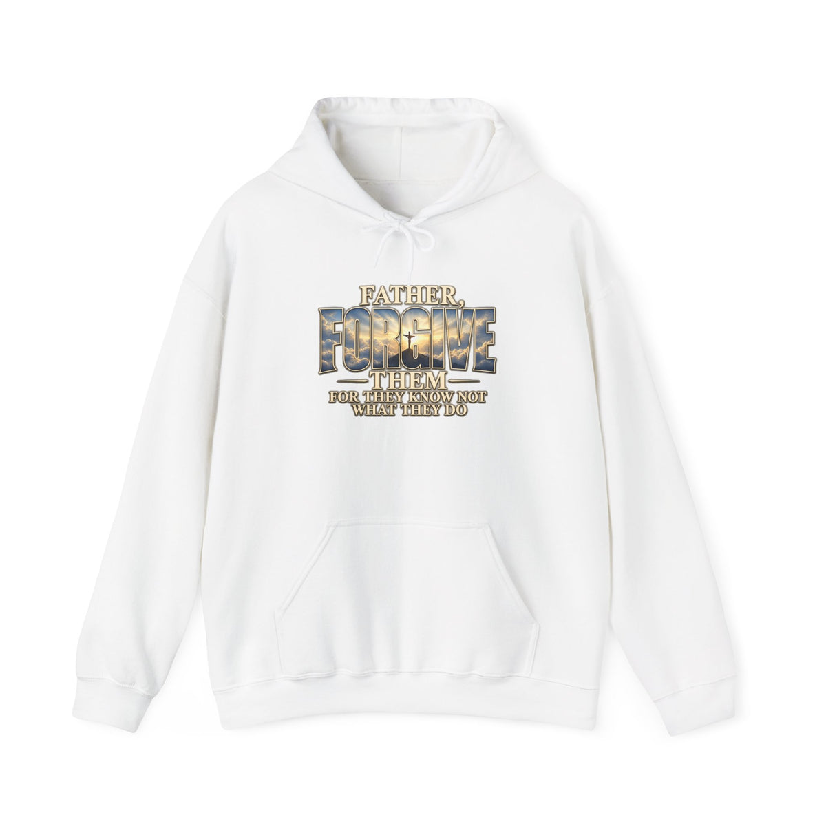 Faith Over Fear Christian Hoodie – Faithful Savior Cross Design