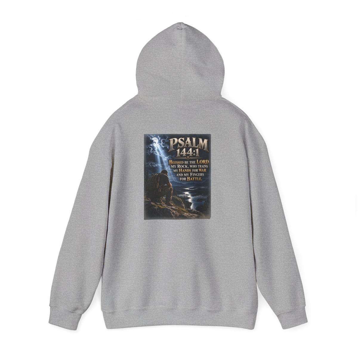 Psalm 144:1 Christian Scripture Hoodie
