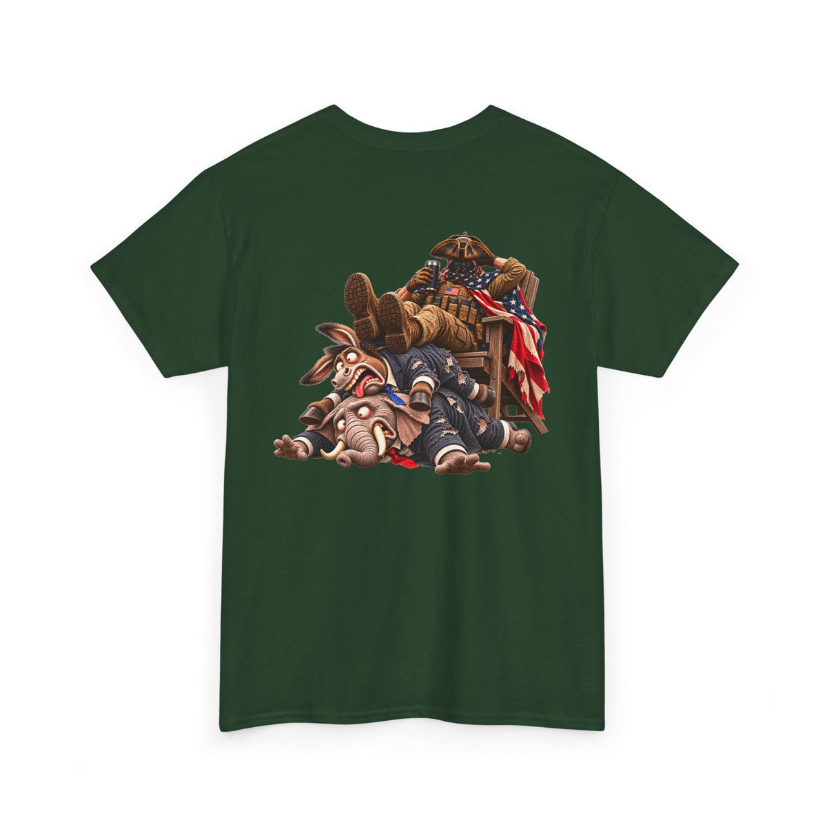 We the People Are Done — Seated Patriot Political Satire T-Shirt