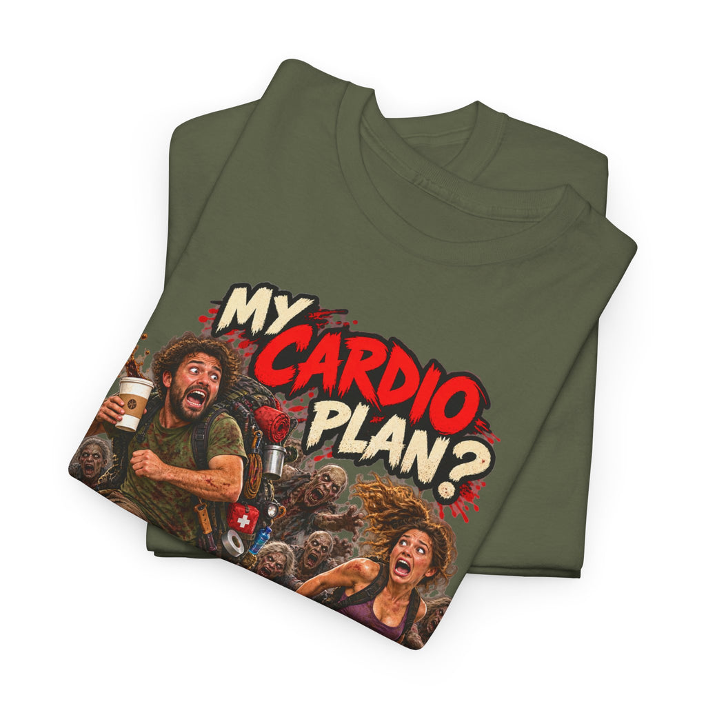 My Cardio Plan Running From Zombies Halloween T-Shirt