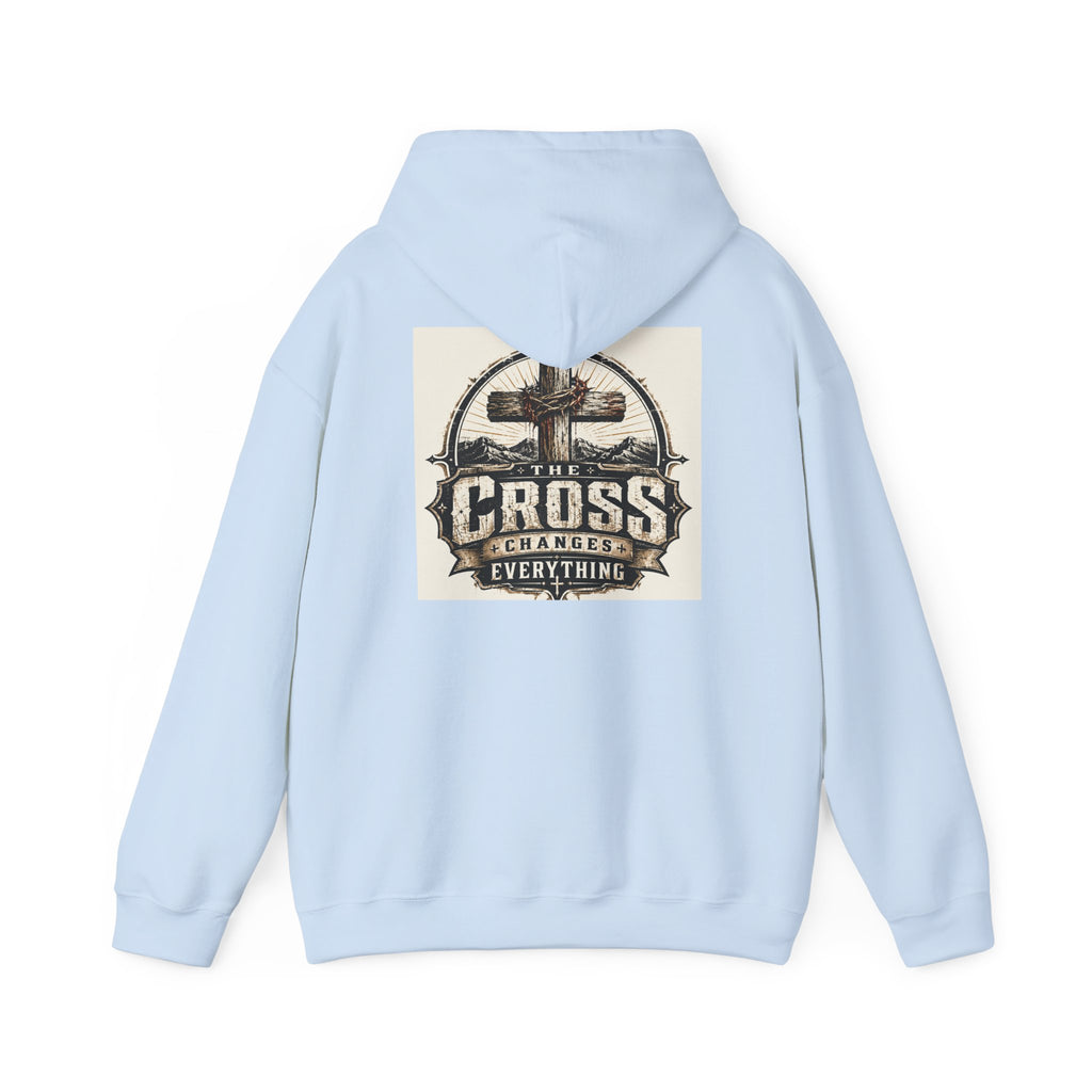 Christian In Progress Hoodie | Cross Changes Everything Christian Hoodie