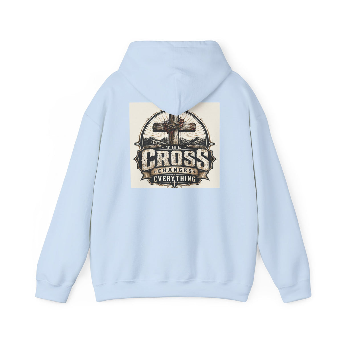 Christian In Progress Hoodie | Cross Changes Everything Christian Hoodie