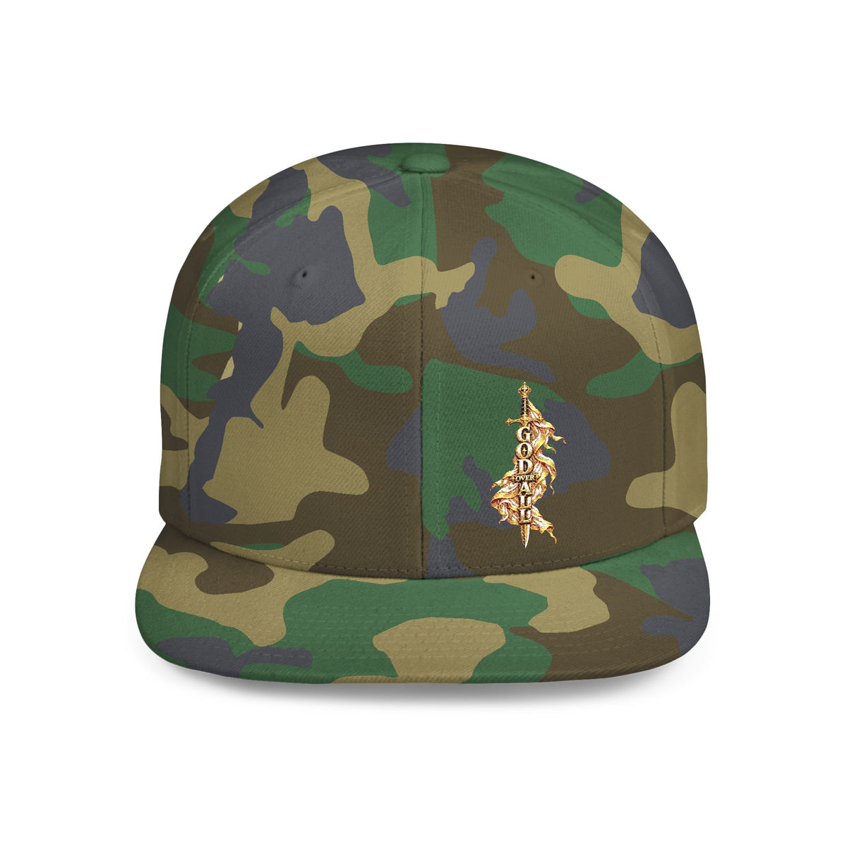 Gold Floral Snapback Hat