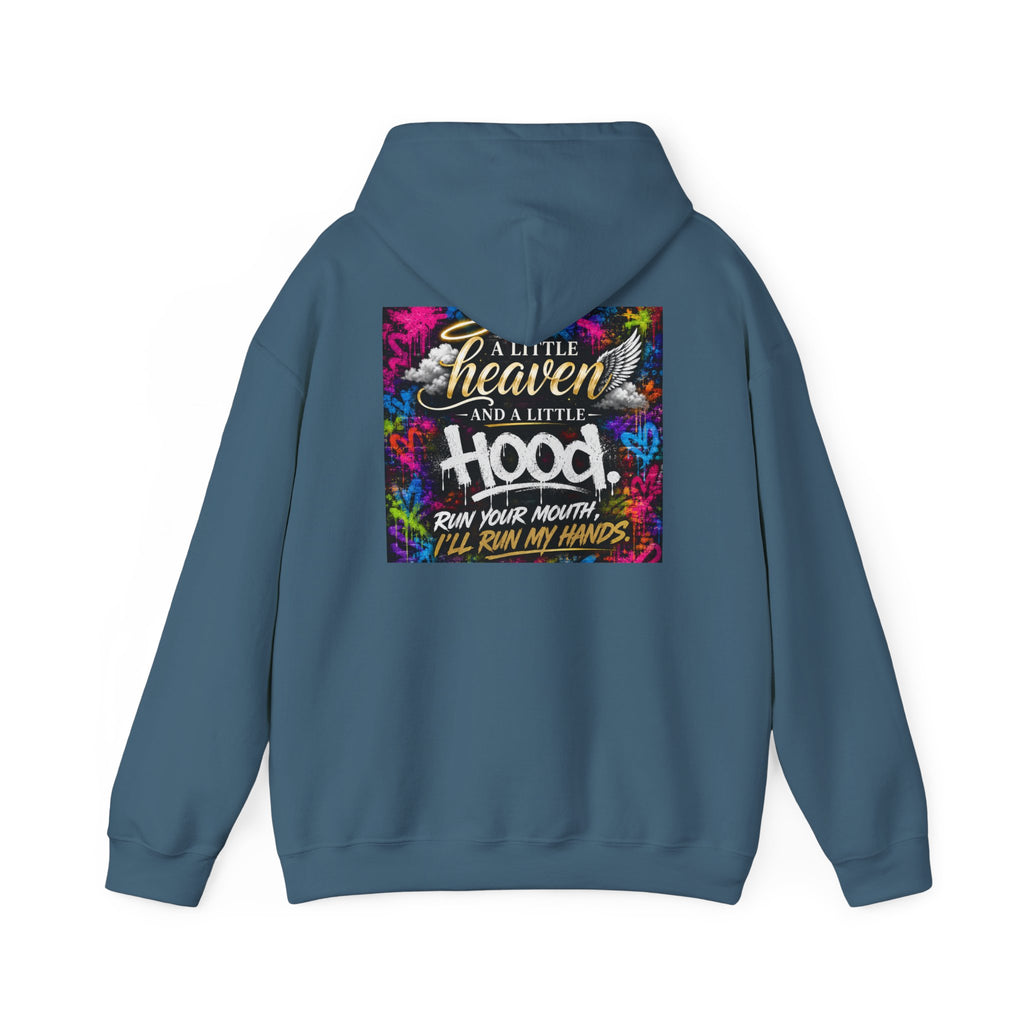 Christian in Progress hoodie | Faith graphic sweatshirt, colorful back print