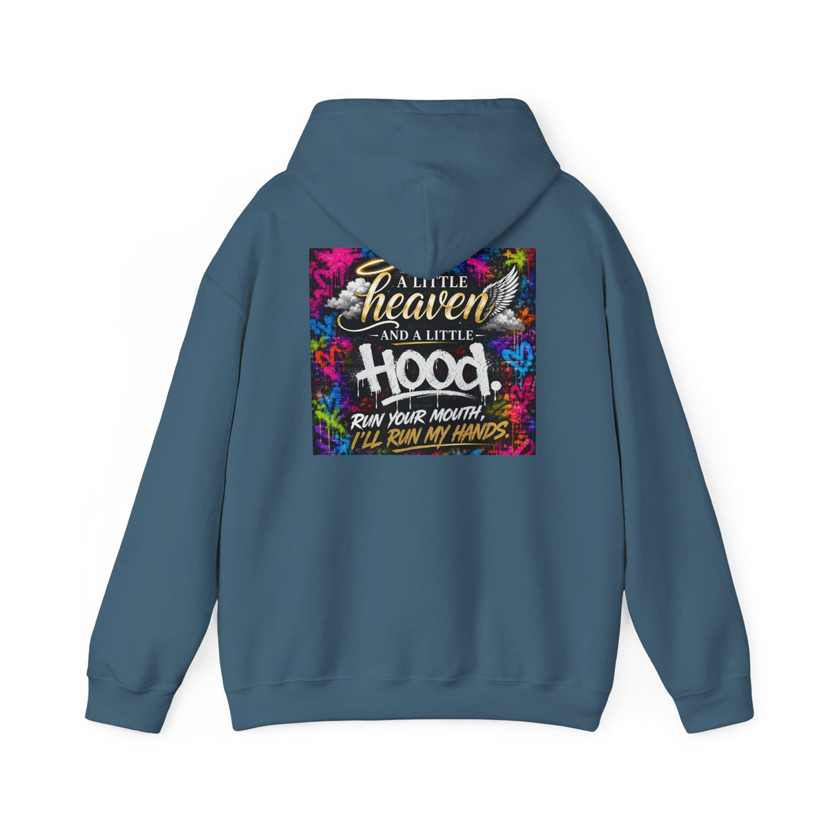 Christian in Progress hoodie | Faith graphic sweatshirt, colorful back print