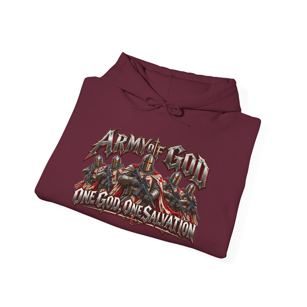 Apocalyptic Hoodie - "One God, One Salvation" Graphic Pullover
