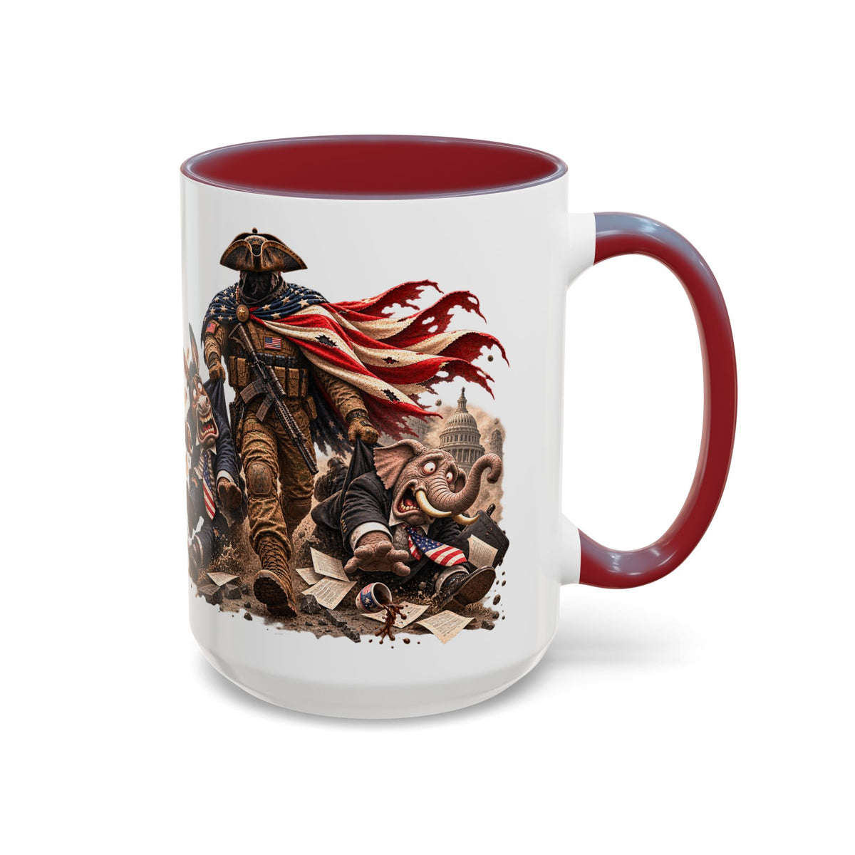Lieutenant Patriot Political Satire 15oz Coffee Mug