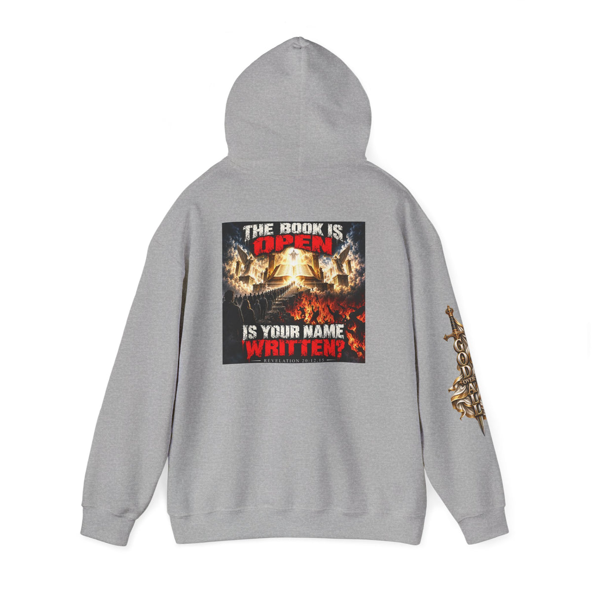 Christian Metal Hoodie - "One God, One Salvation" Graphic Pullover