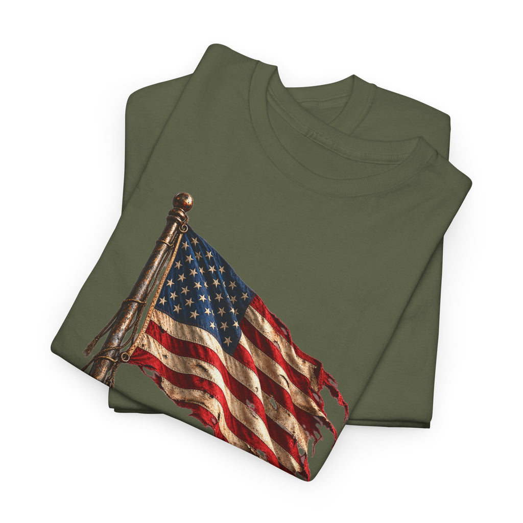 Still Standing American Flag T-Shirt