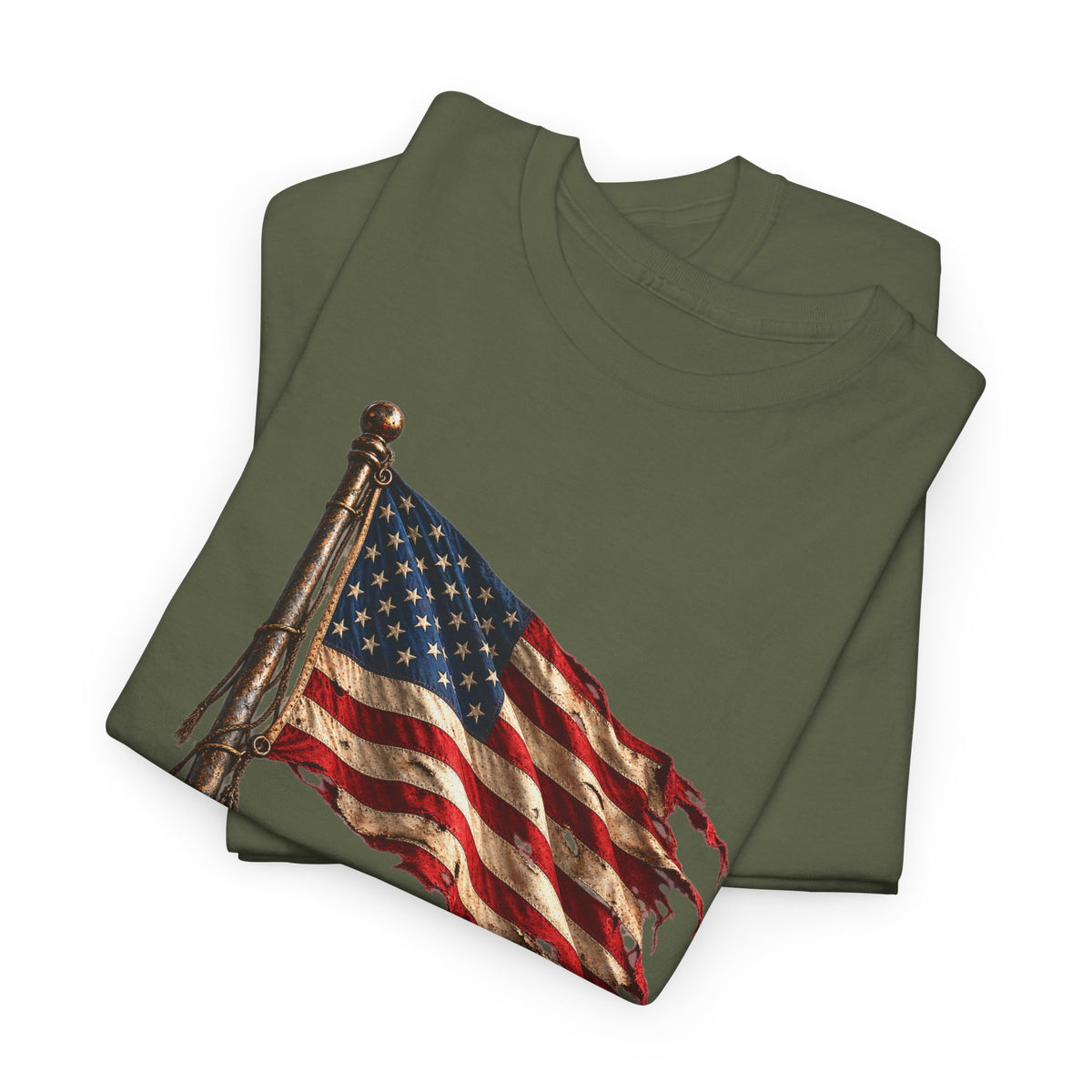 Still Standing American Flag T-Shirt