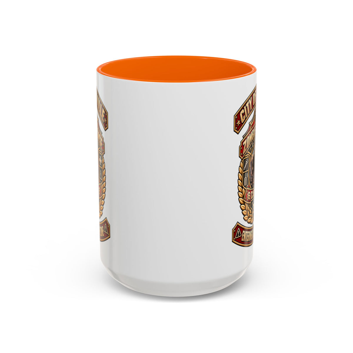 Retro Red Accent Coffee Mug