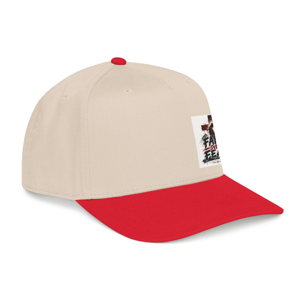 Faith Over Fear Baseball Cap — Christian Cross Inspirational Hat