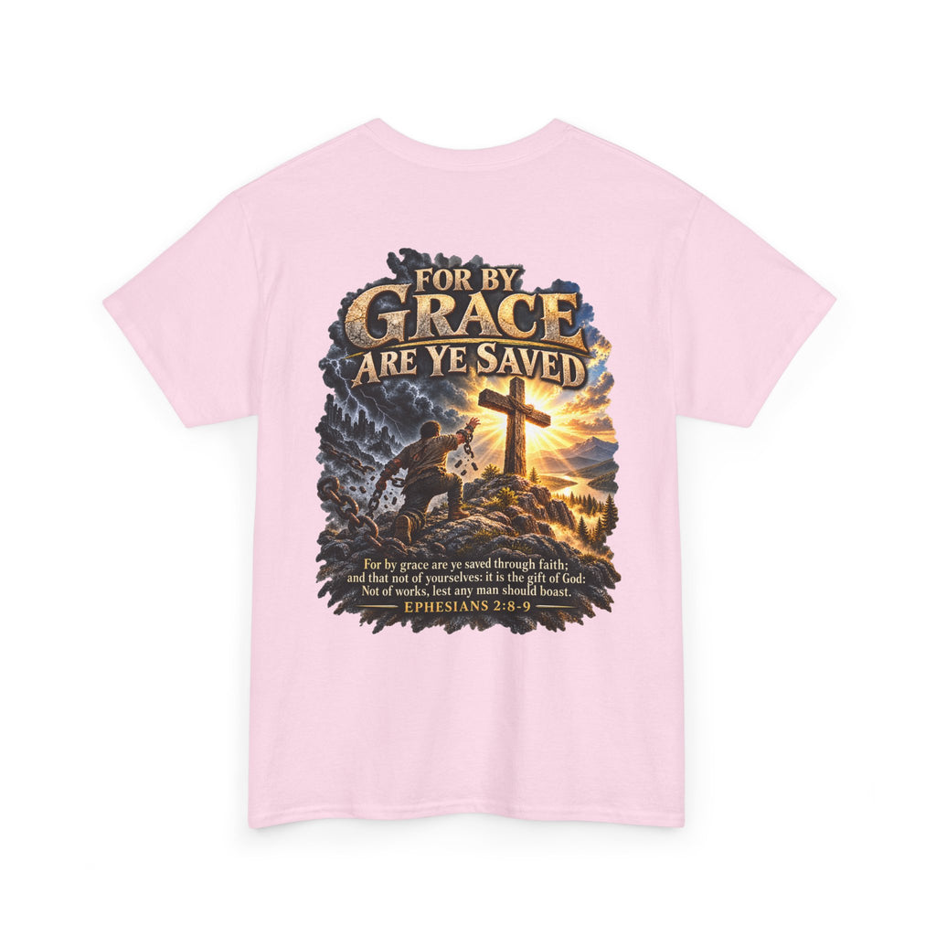 Saved by Grace — Ephesians 2:8–9 Christian T-Shirt