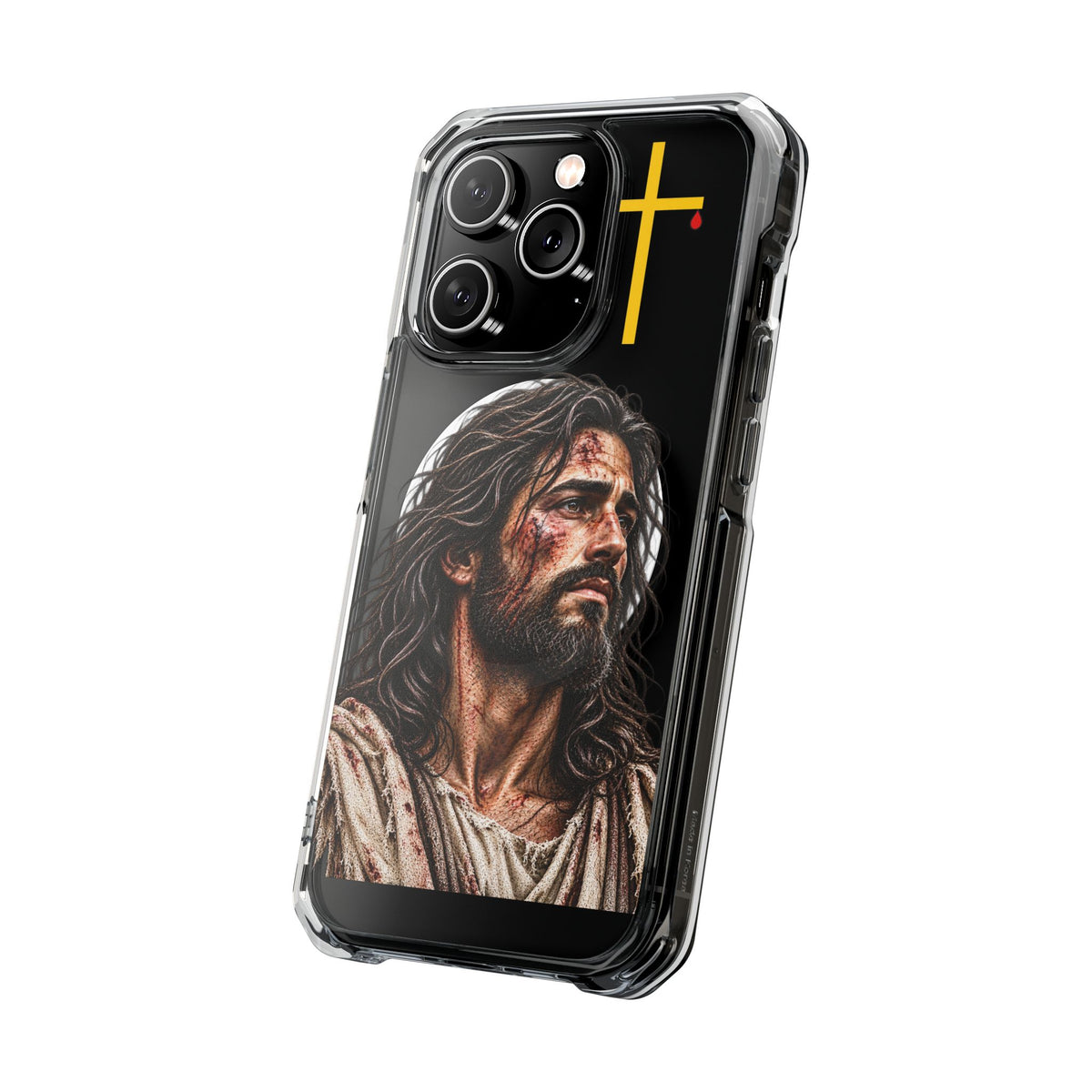 Jesus Cross Magnetic Clear Phone Case