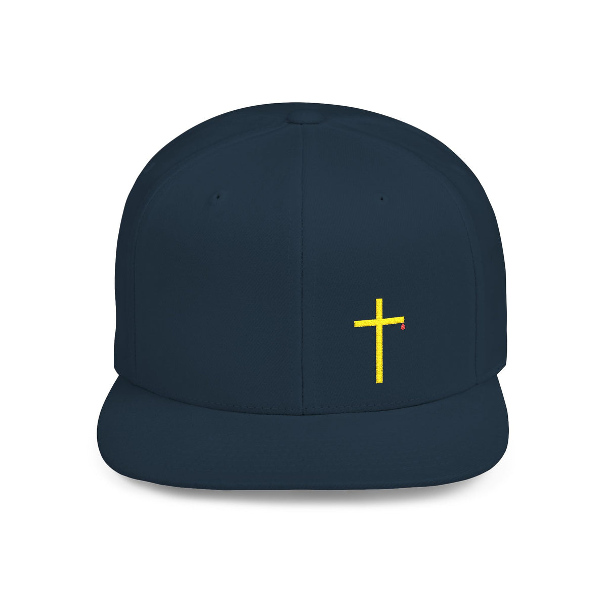 Christian Cross Flat Bill Snapback Hat