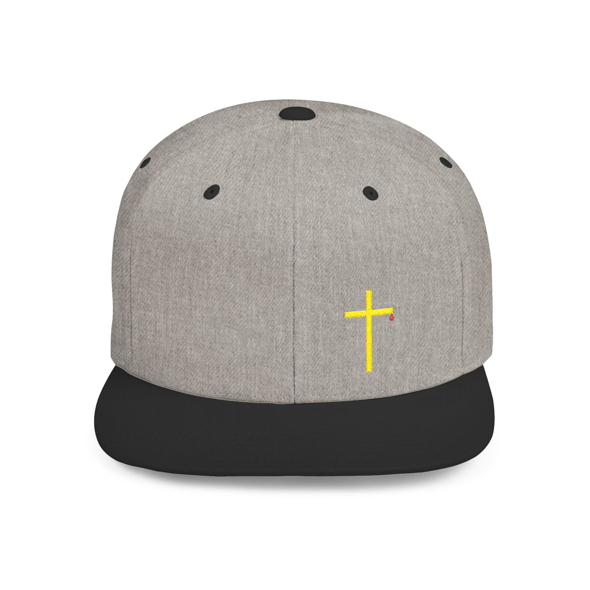 Christian Cross Flat Bill Snapback Hat