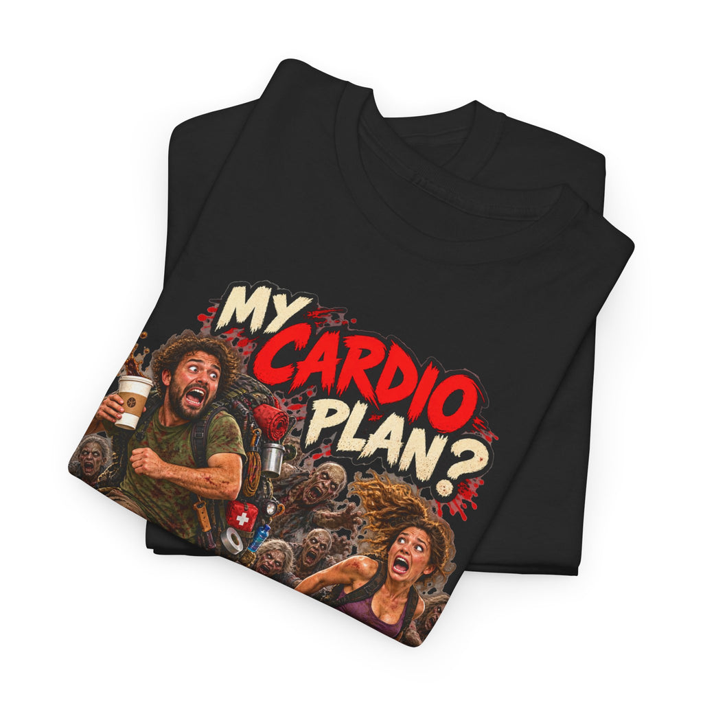 My Cardio Plan Running From Zombies Halloween T-Shirt