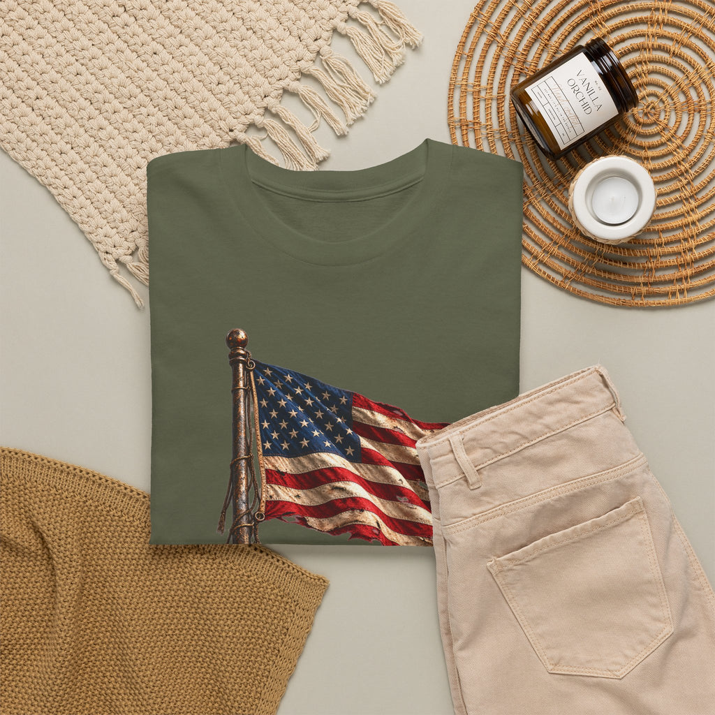 Still Standing American Flag T-Shirt