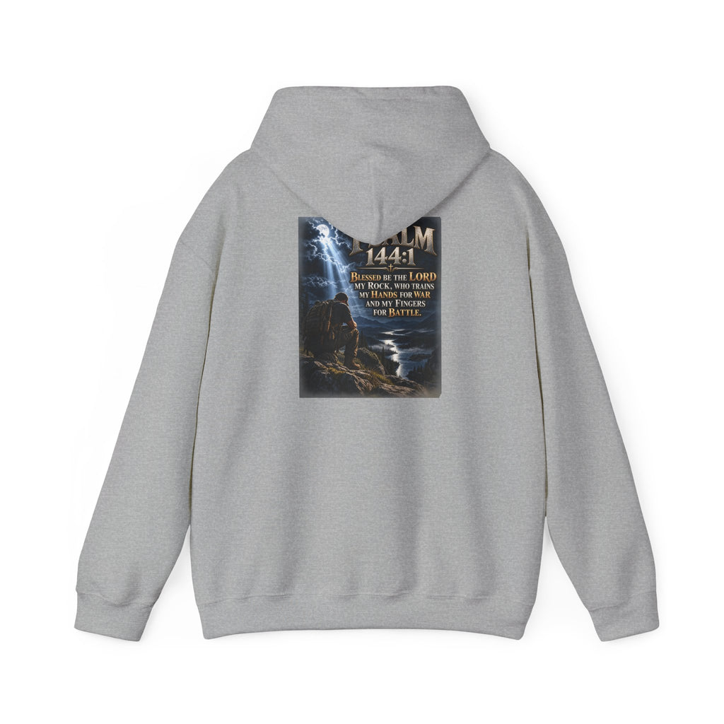 Psalm 144:1 Christian Scripture Hoodie