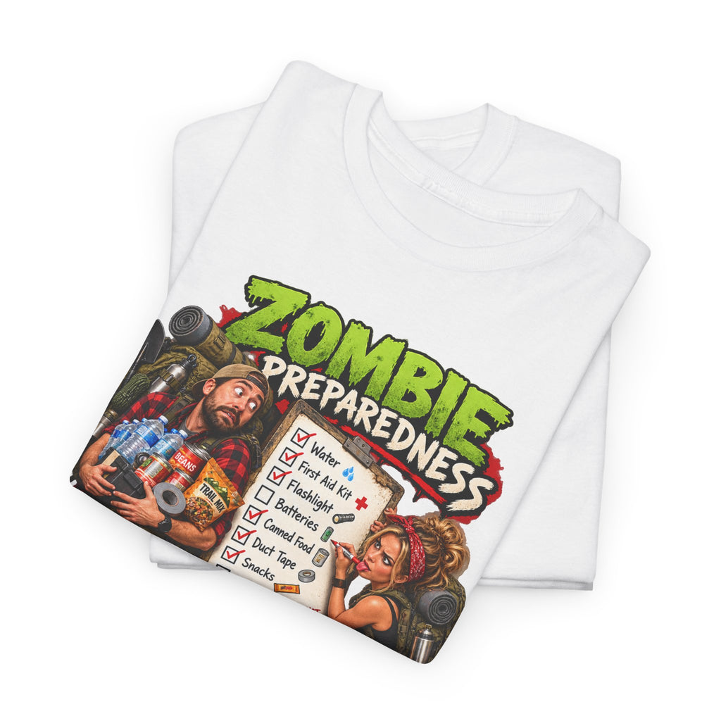 Zombie Preparedness Tee – Survival Humor Shirt
