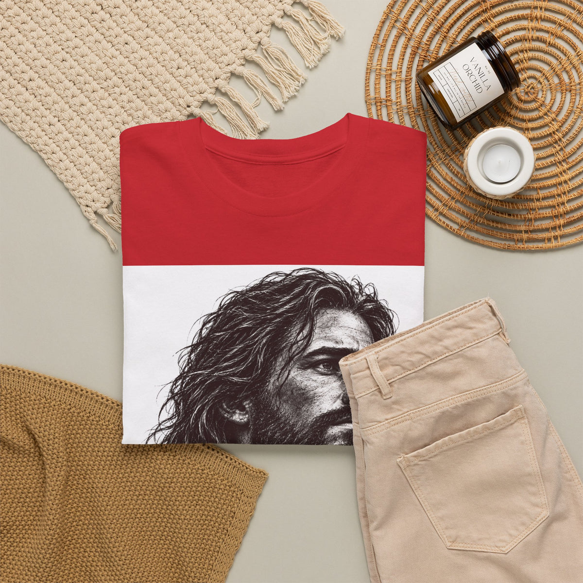 Jesus Portrait T-Shirt – Christian Faith Shirt