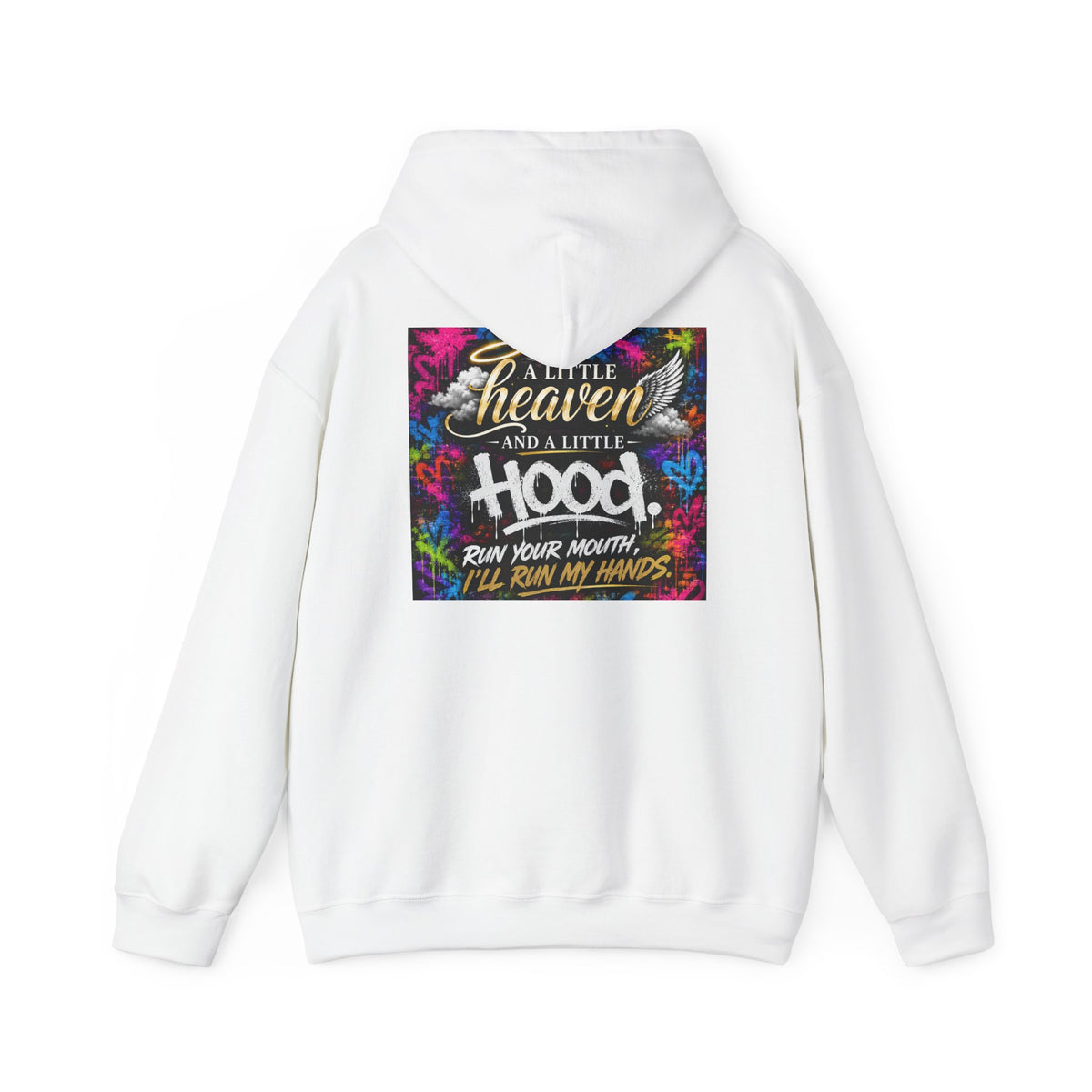 Christian in Progress hoodie | Faith graphic sweatshirt, colorful back print