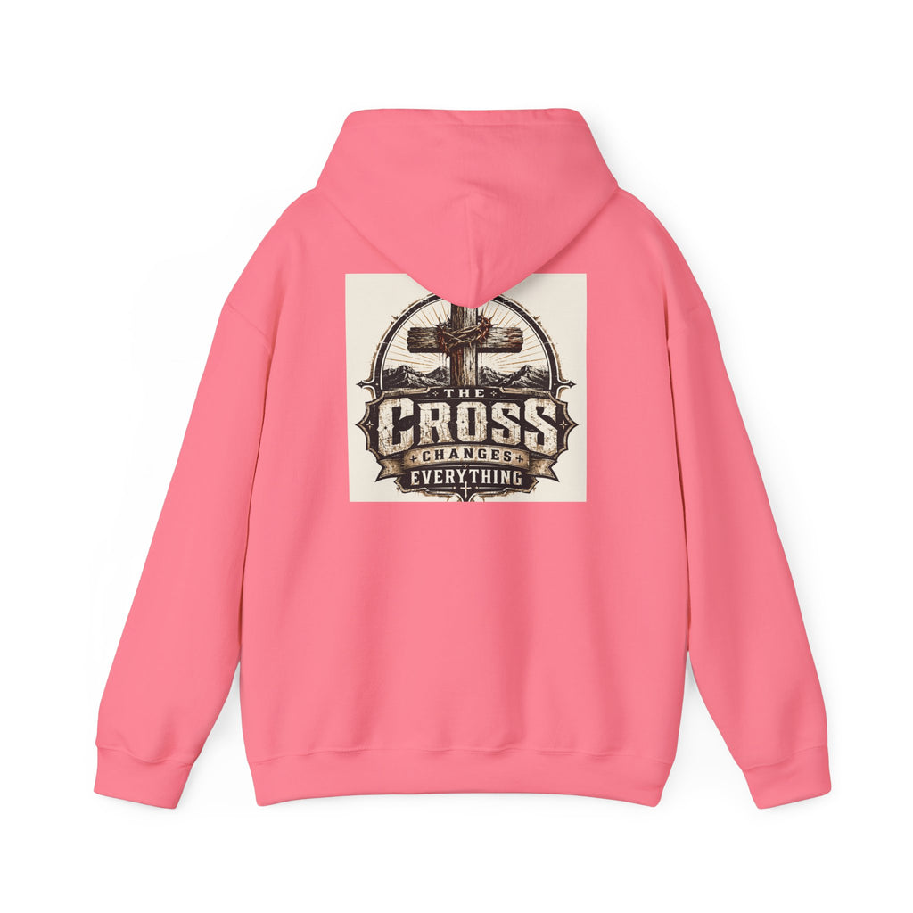 Christian In Progress Hoodie | Cross Changes Everything Christian Hoodie