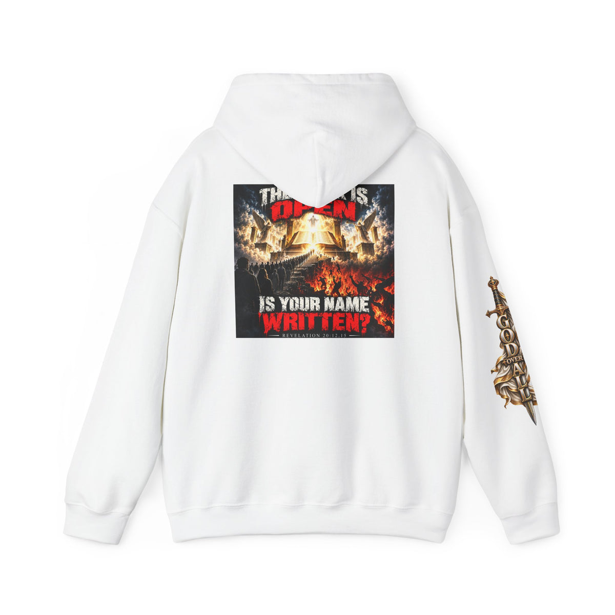 Christian Metal Hoodie - "One God, One Salvation" Graphic Pullover