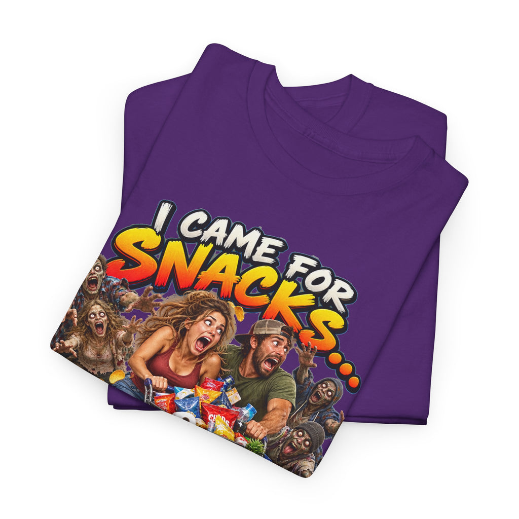 I Came for Snacks Not the Apocalypse Funny Apocalypse T-Shirt