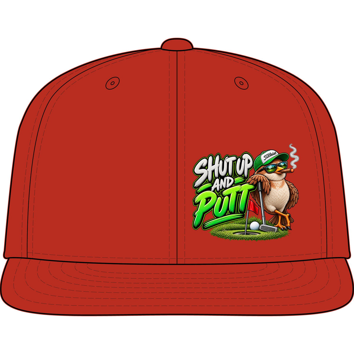 Shut Up and Putt Golf Snapback Cap