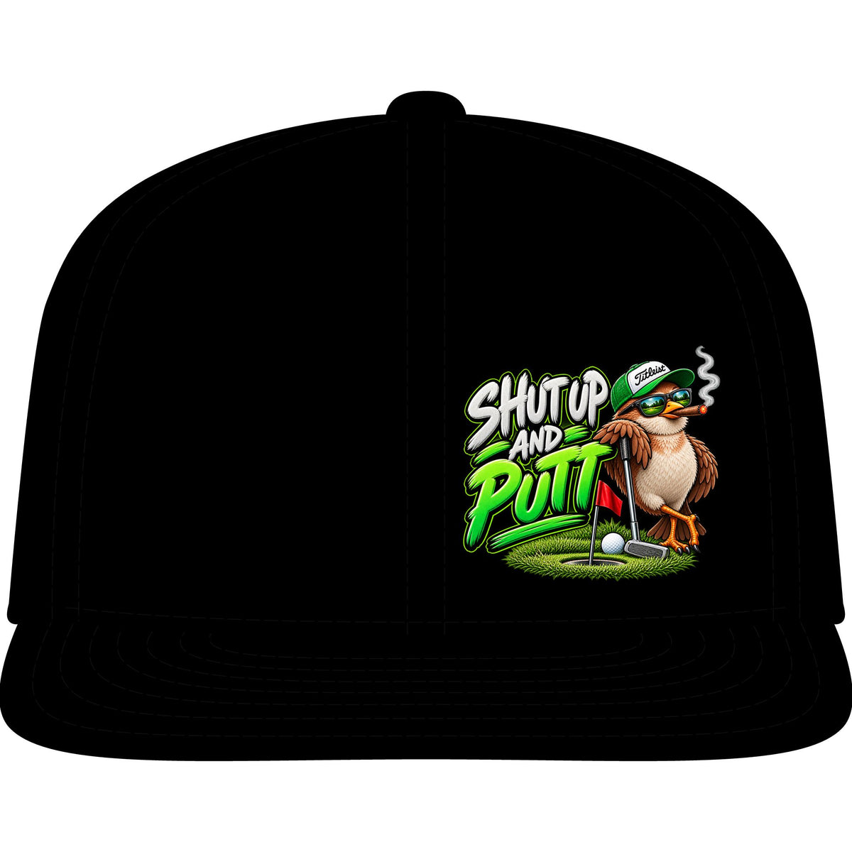 Shut Up and Putt Golf Snapback Cap