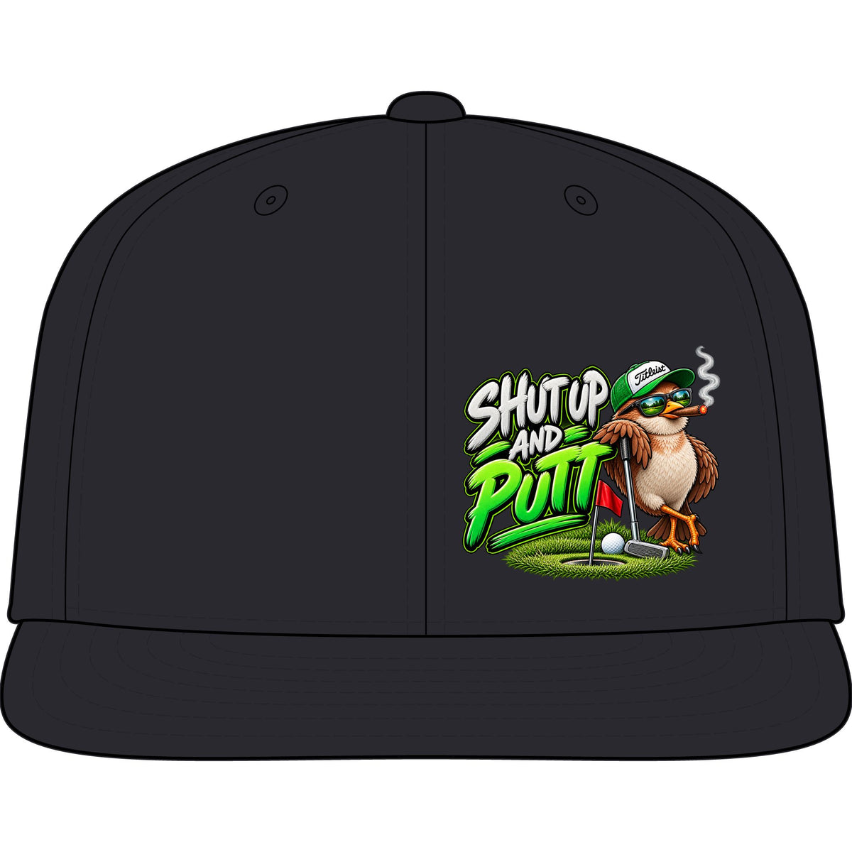 Shut Up and Putt Golf Snapback Cap