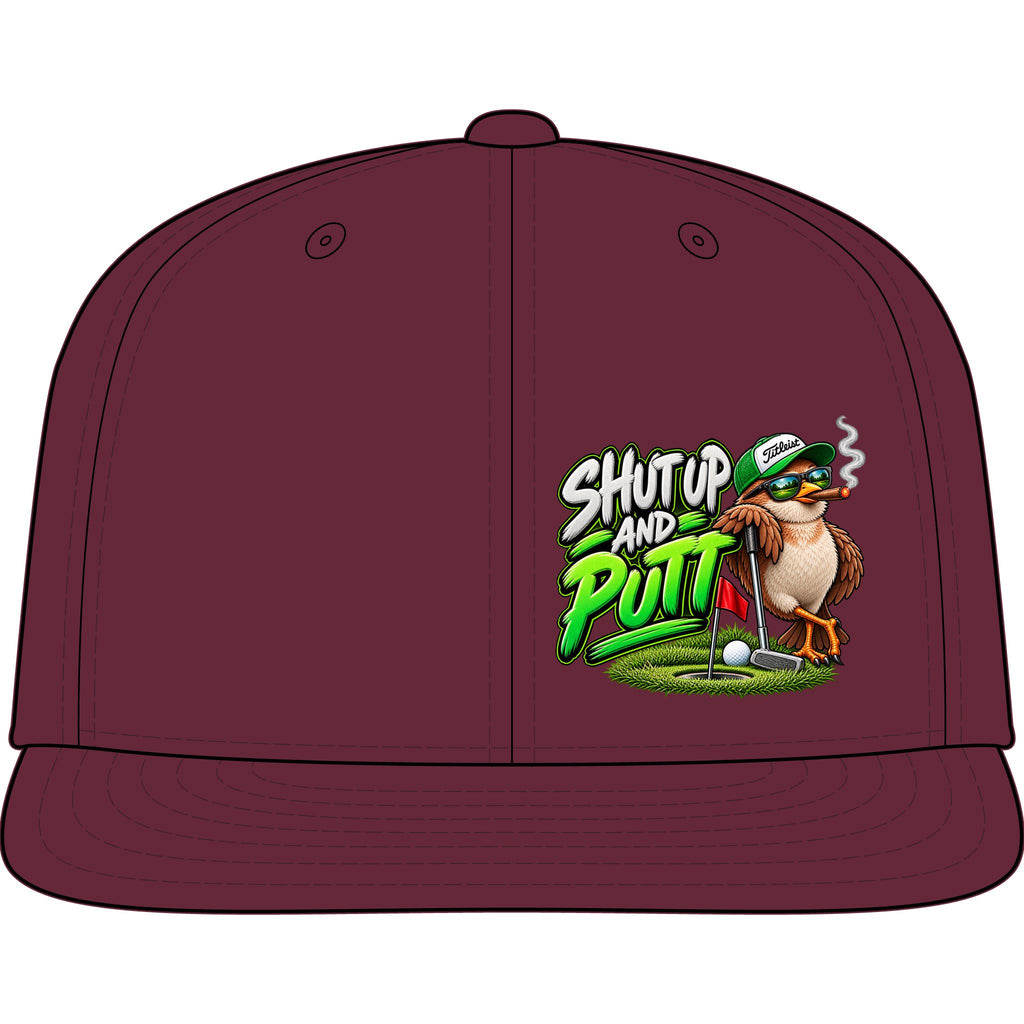 Shut Up and Putt Golf Snapback Cap