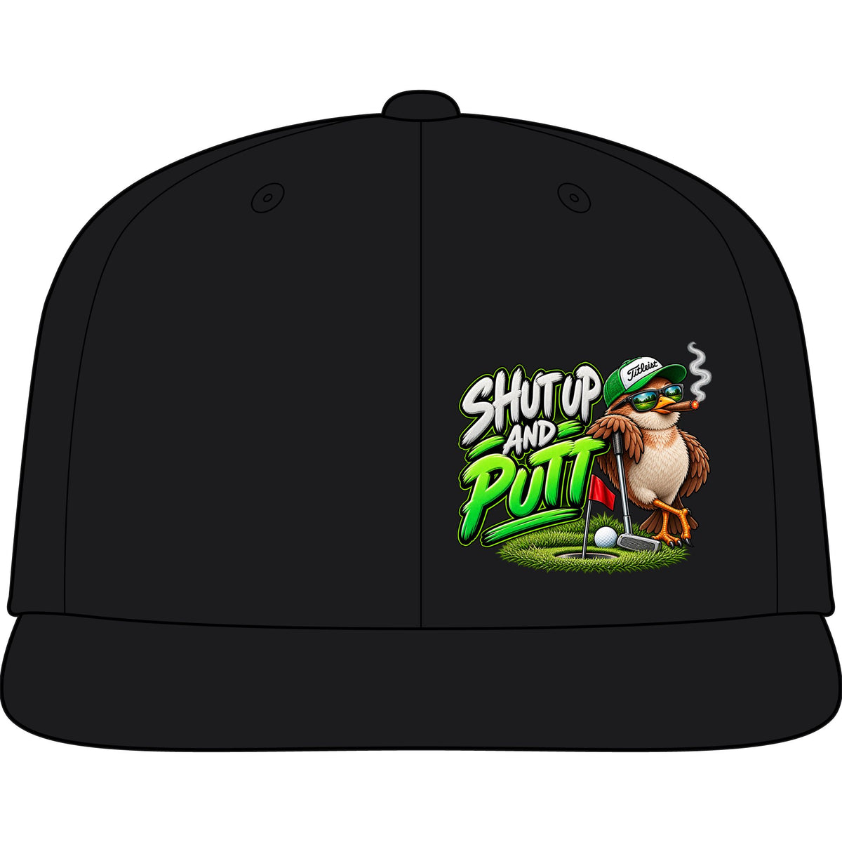 Shut Up and Putt Golf Snapback Cap