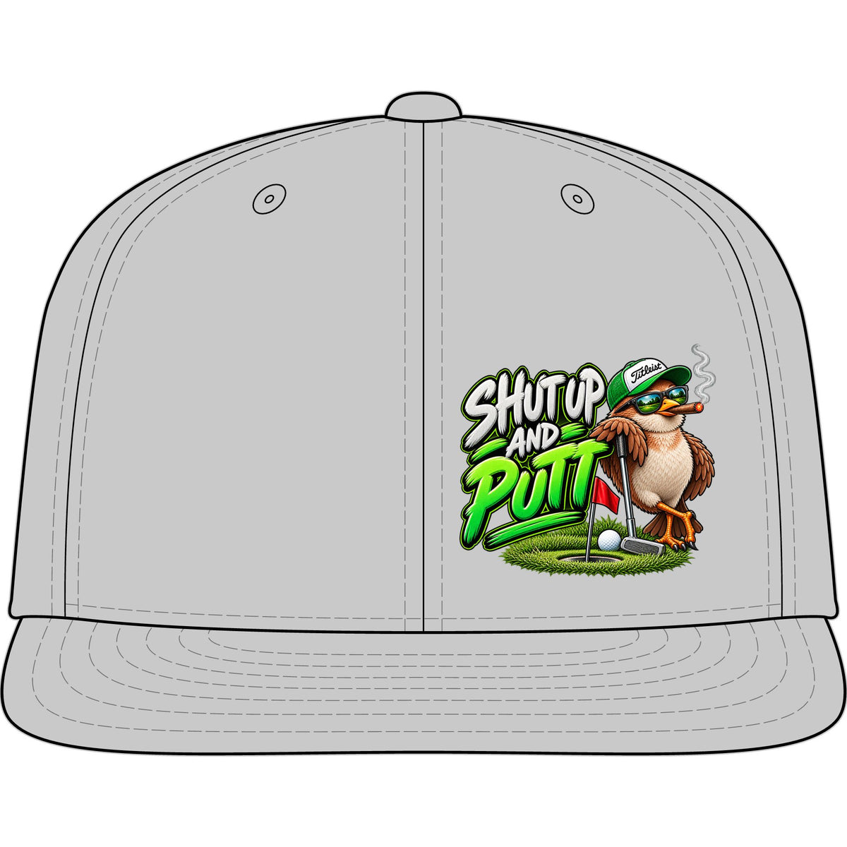 Shut Up and Putt Golf Snapback Cap